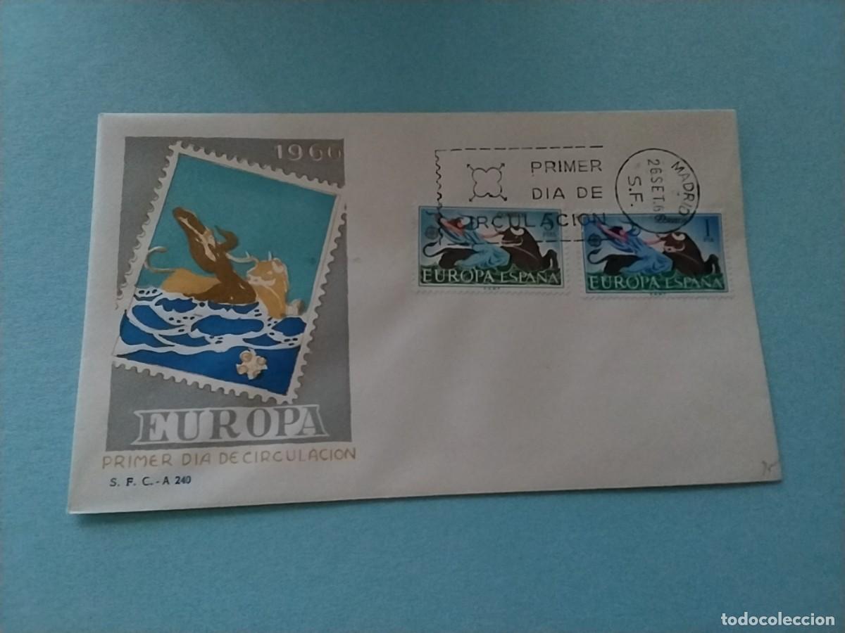 Sellos: Sobres primer dia Espa&ntilde;a tema Europa - Foto 1