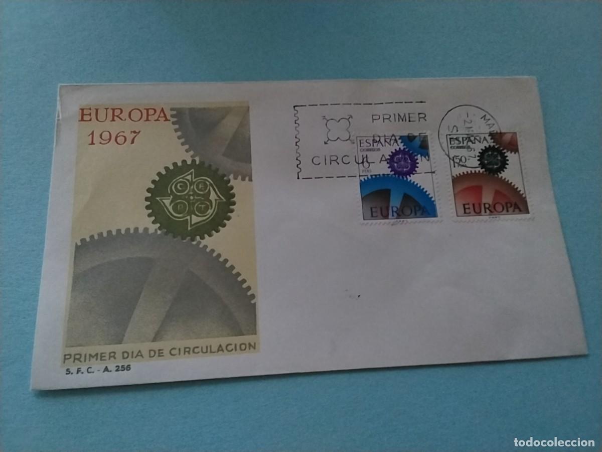 Sellos: Sobres primer dia Espa&ntilde;a tema Europa - Foto 1