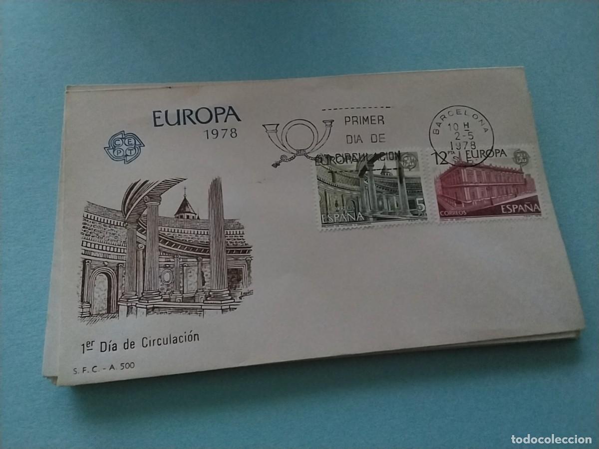 Sellos: Sobres primer dia Espa&ntilde;a tema Europa - Foto 1