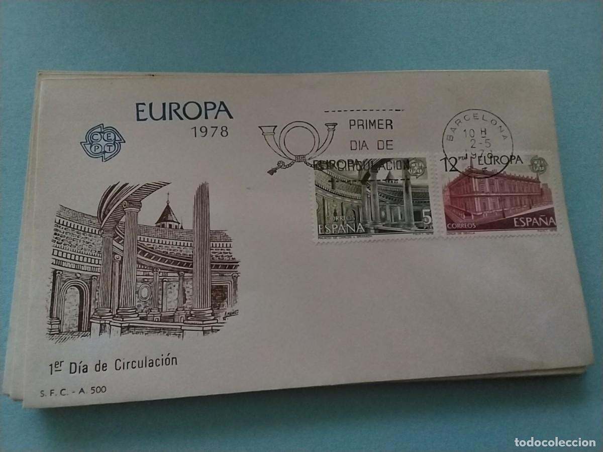 Sellos: Sobres primer dia Espa&ntilde;a tema Europa - Foto 1