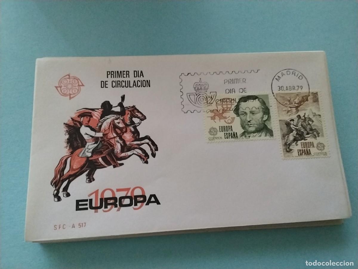 Sellos: Sobres primer dia Espa&ntilde;a tema Europa - Foto 1