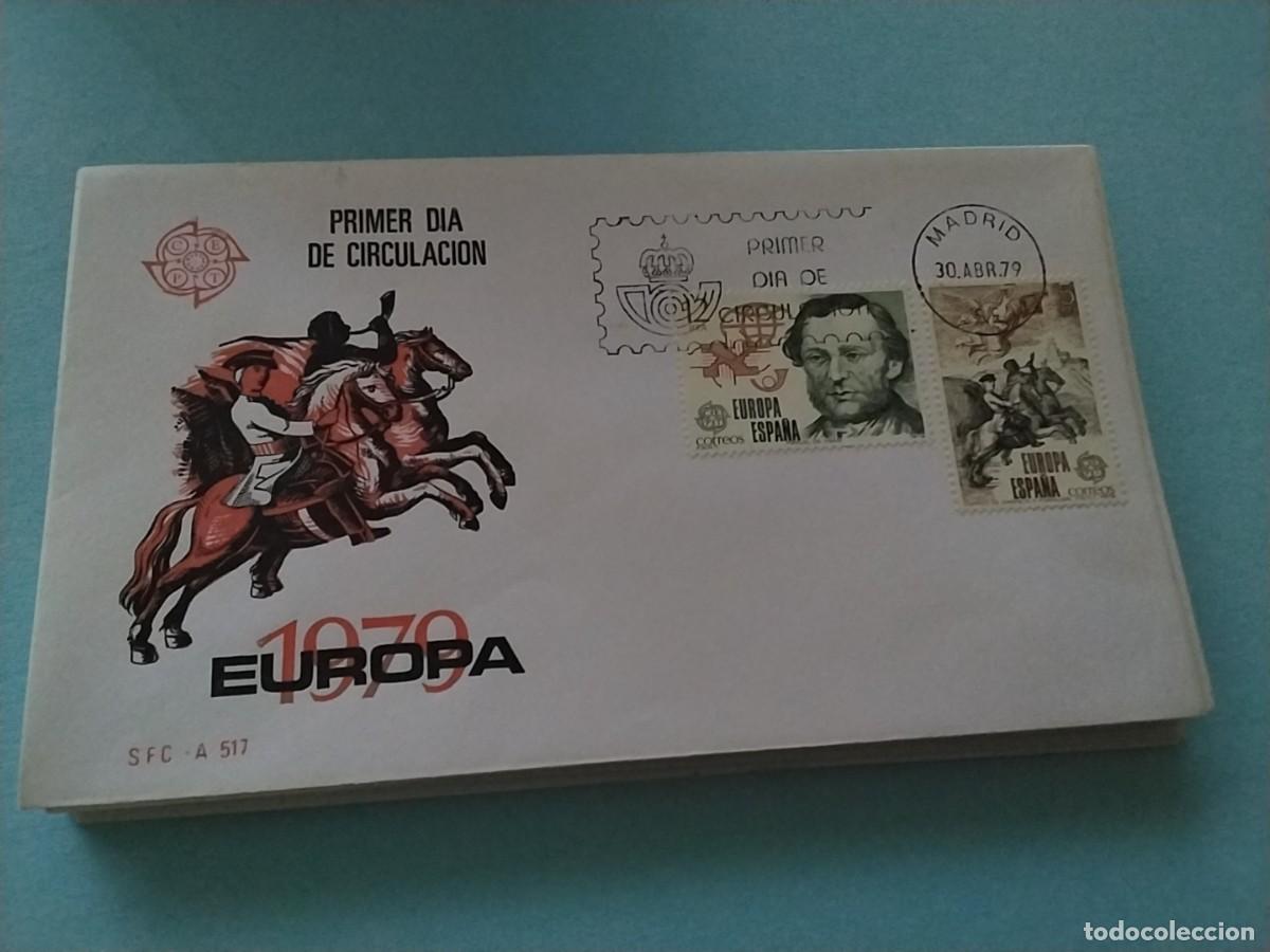 Sellos: Sobres primer dia Espa&ntilde;a tema Europa - Foto 1