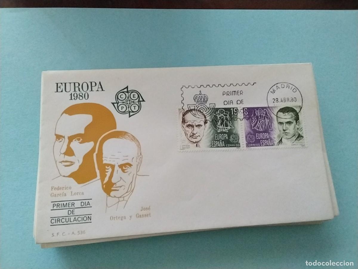 Sellos: Sobres primer dia Espa&ntilde;a tema Europa - Foto 1