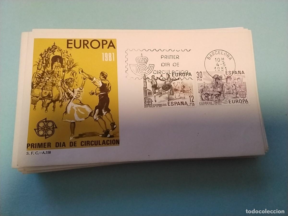 Sellos: Sobres primer dia Espa&ntilde;a tema Europa - Foto 1