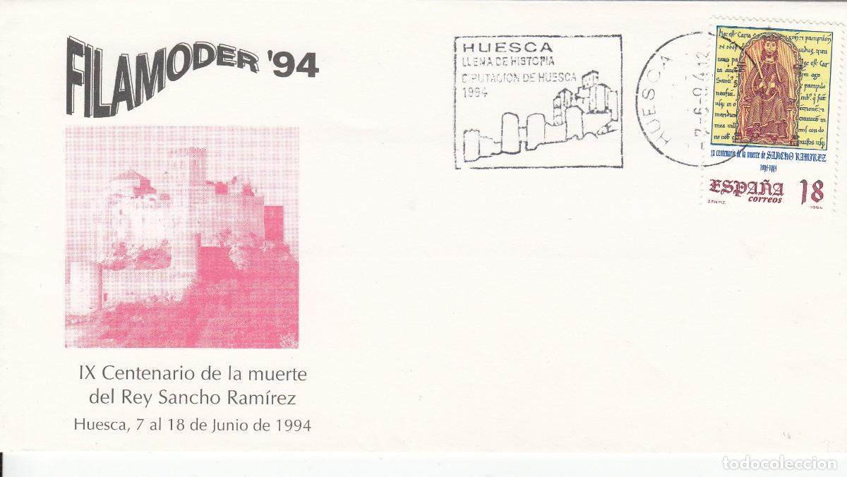 Sellos: MATASELLOS HUESCA LLENA DE HISTORIA - FILAMODER 94 - 1994 - Foto 1
