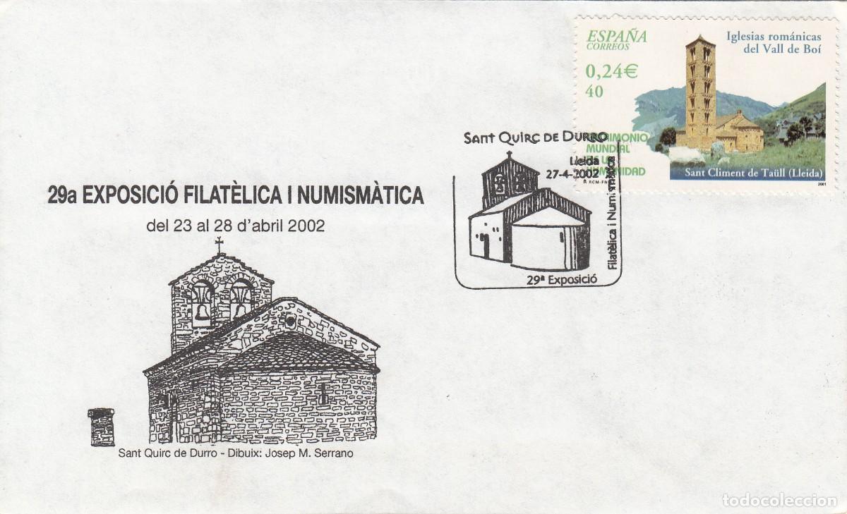 Sellos: MATASELLOS SANT QUIR&Ccedil; DE DURRO - LLEIDA - 2002 - Foto 1