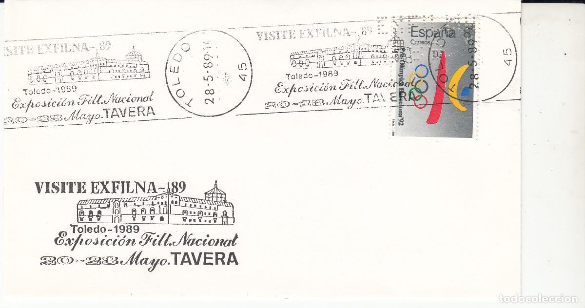 Timbres: MATASELLOS DE RODILLO DE EXFILNAO 89- TOLEDO CON PERFORADO