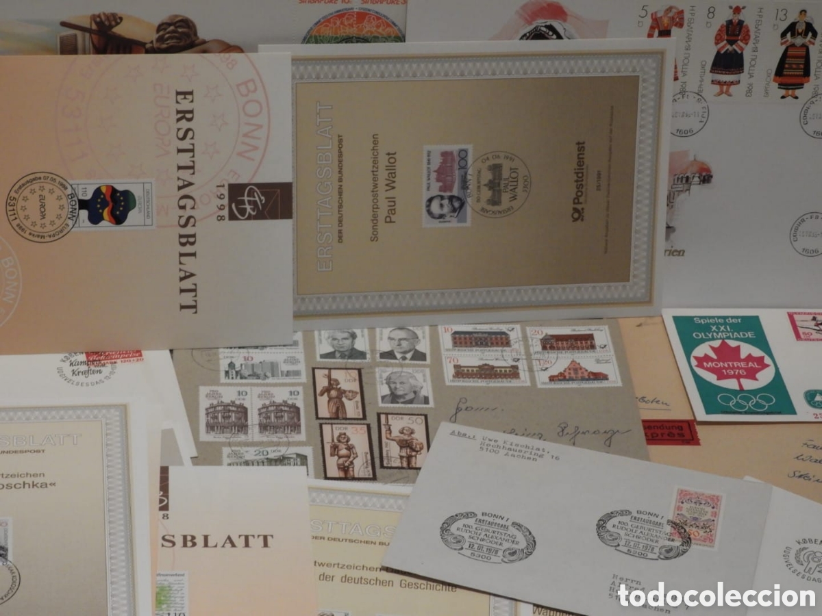 Sellos: Colecci&oacute;n Sobres Primer D&iacute;a - Foto 4