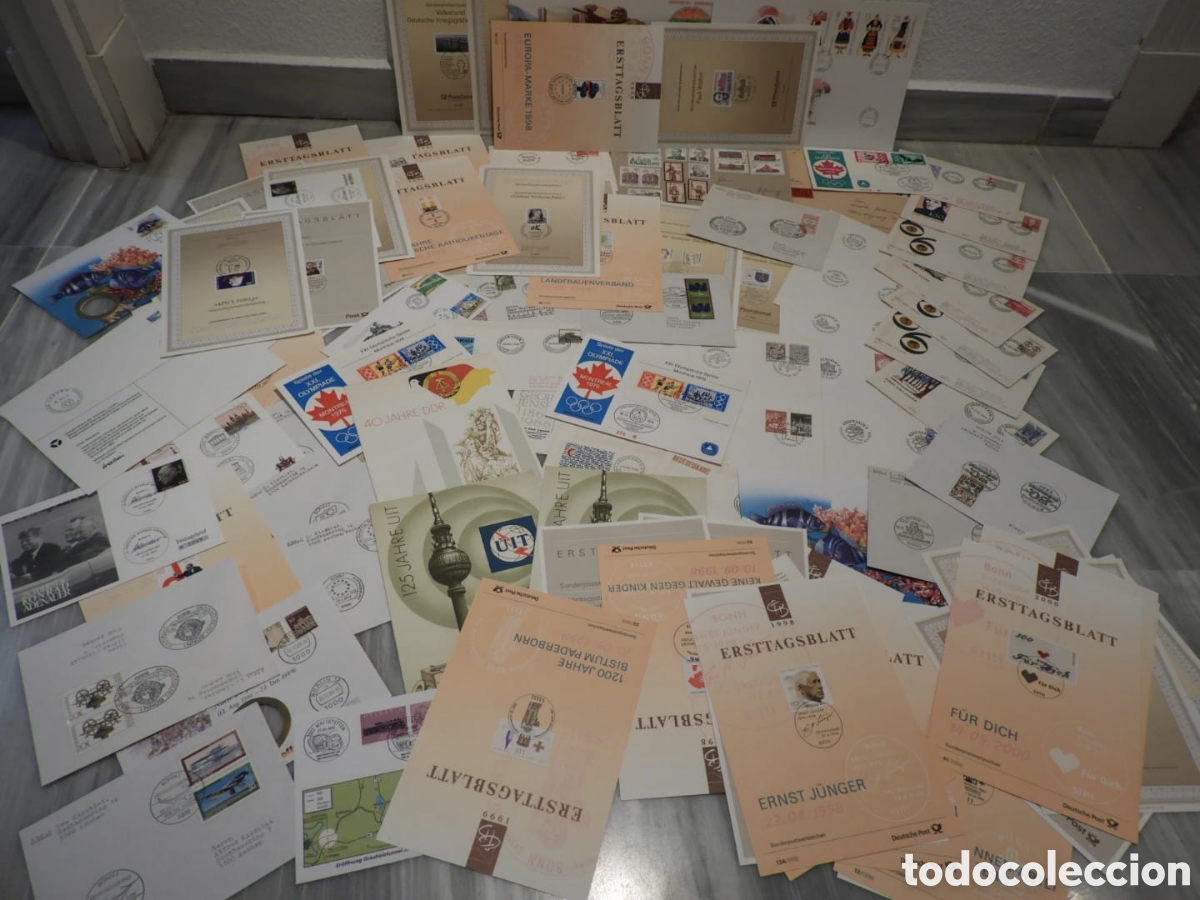 Sellos: Colecci&oacute;n Sobres Primer D&iacute;a - Foto 1