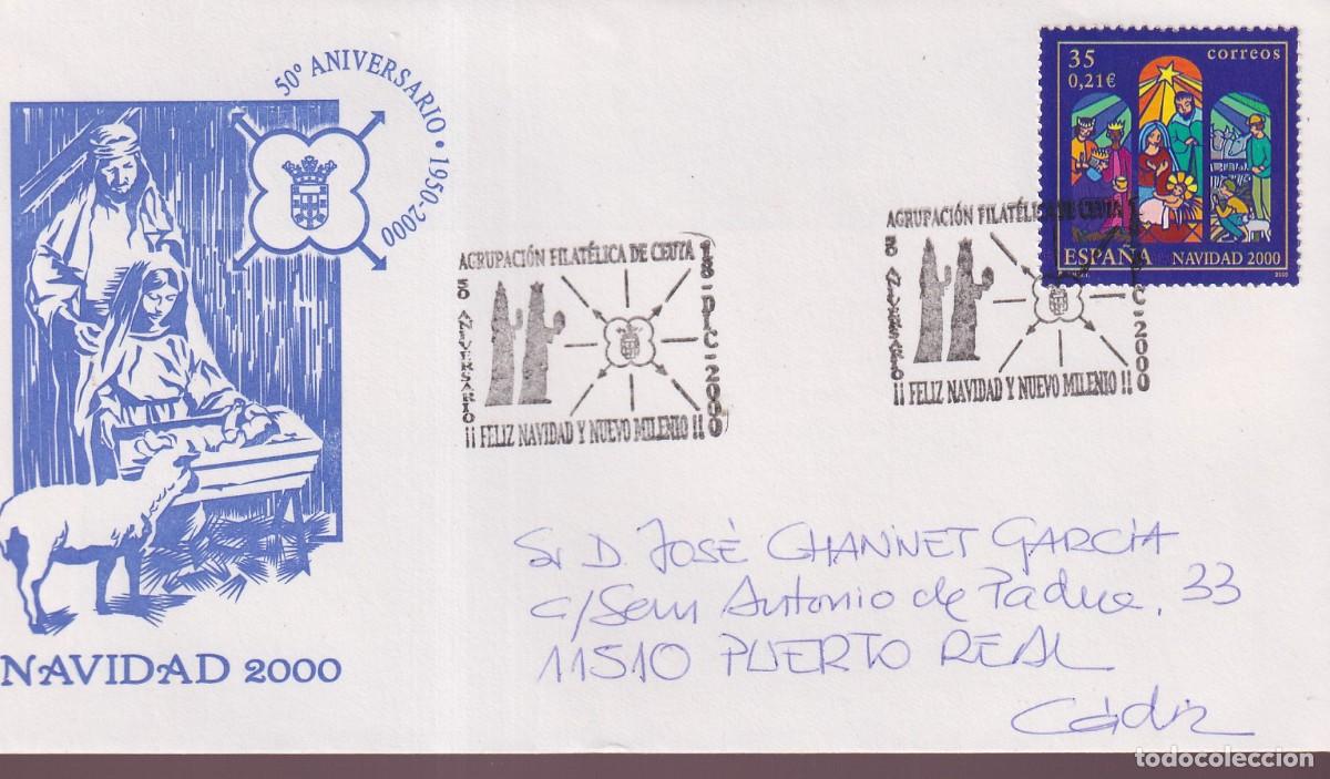 Sellos: 50 ANIVERSARIO AGRUPACION FILATELICA DE CEUTA - NAVIDAD 2000