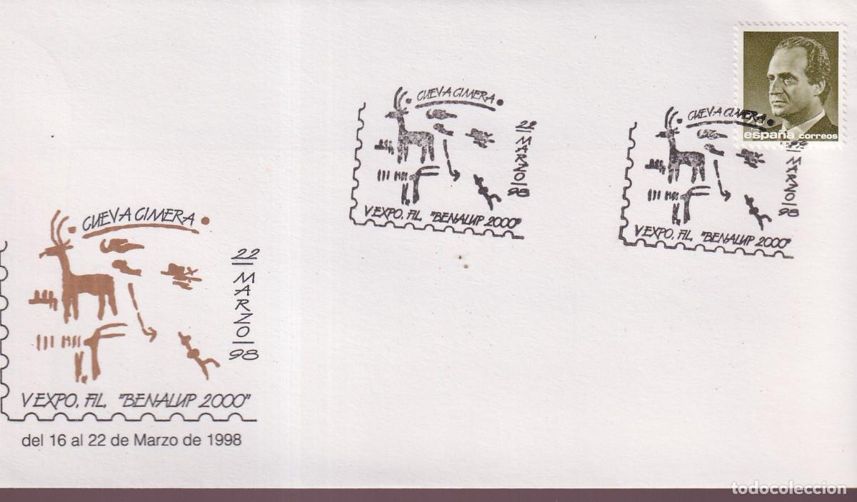 Sellos: BENALUP 2000 - V EXPO.FIL. - CUEVA CIMERA