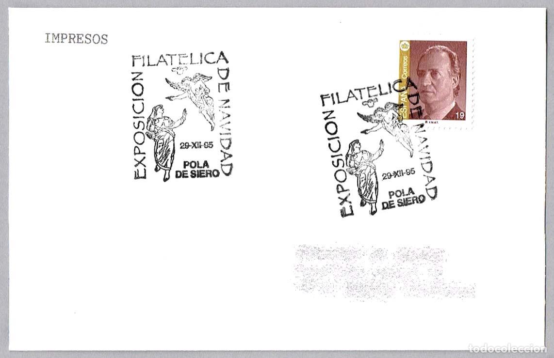 Sellos: Matasellos EXPOSICION FILATELICA DE NAVIDAD. Pola de Siero, Asturias, 1995
