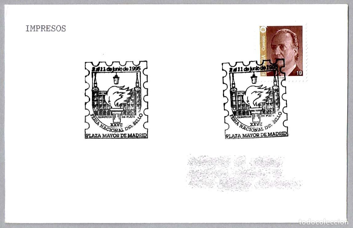 Sellos: Matasellos FERIA NACIONAL DEL SELLO - OLIMPICOS DE PLATA. Madrid 1995