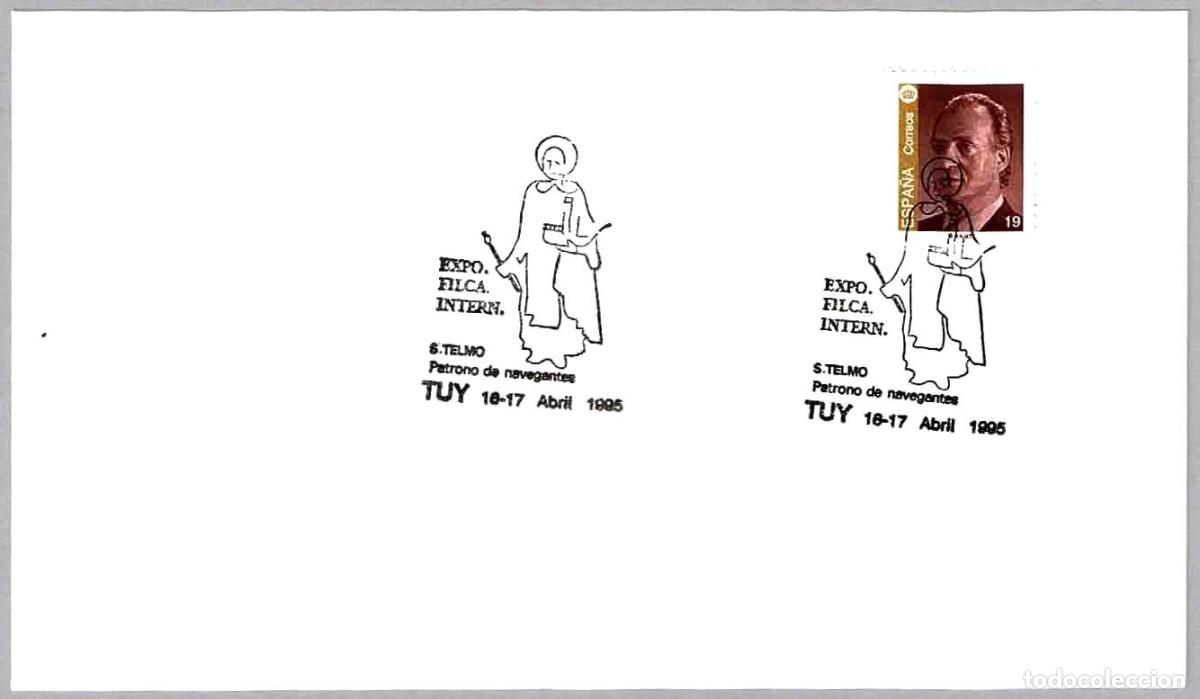 Sellos: Matasellos EXP.FIL.INT. - SAN TELMO, PATRONO DE LOS NAVEGANTES. Tuy, Pontevedra, 1995