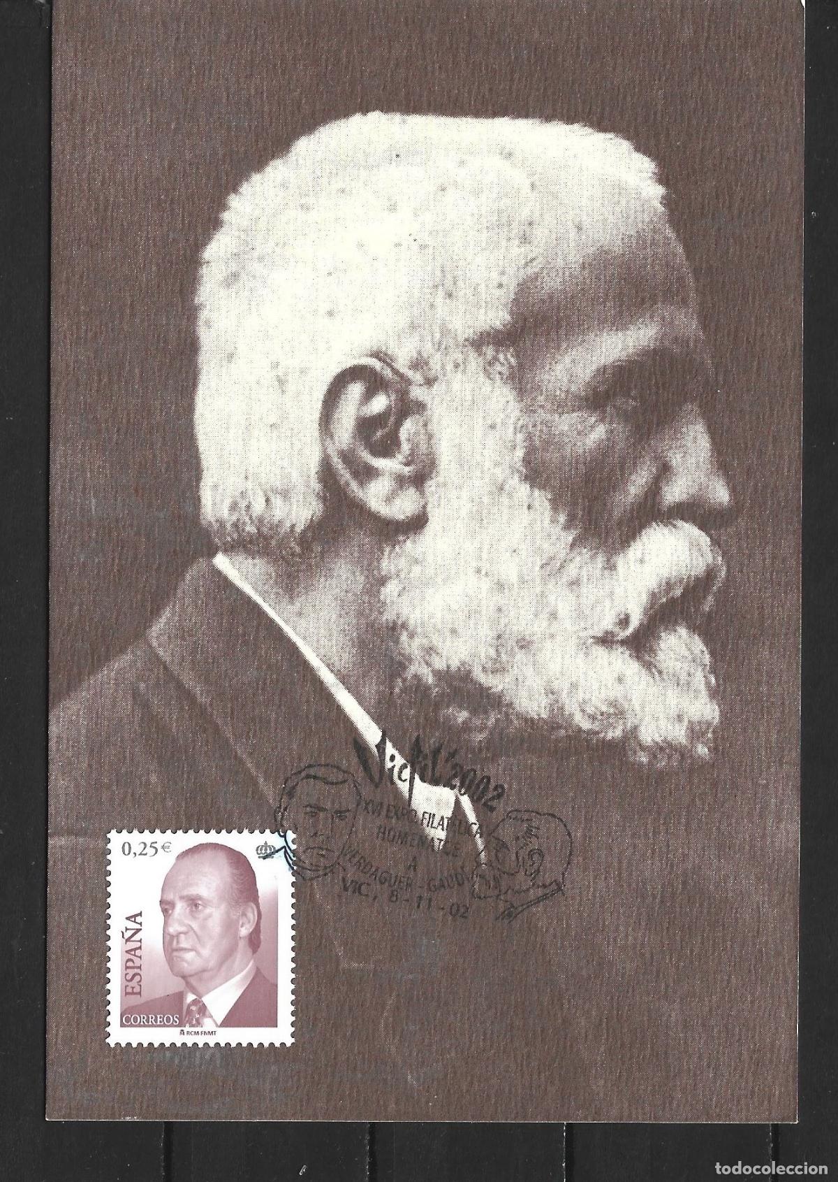 Sellos: ESPA&Ntilde;A TARJETA EXPOSICION FILATELICA HOMENAJE GAUDI