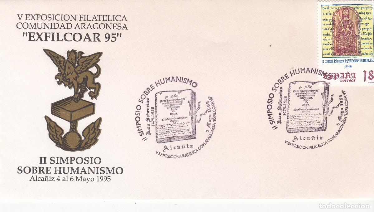 Sellos: 1995- MATASELLOS ALCA&Ntilde;IZ EXFILCOAR - 95 - SIMPOSIO SOBRE HUMANISMO