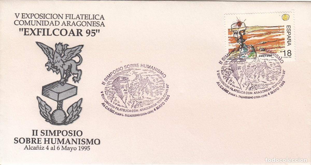 Sellos: 1995- MATASELLOS ALCA&Ntilde;IZ EXFILCOAR - 95 - SIMPOSIO SOBRE HUMANISMO