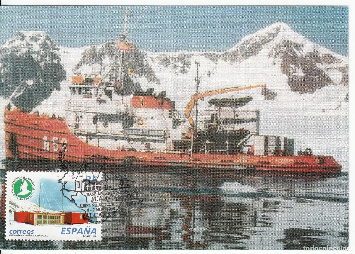 Sellos: 1998 - MATASELLOS BASE ANTARTICA JUAN CARLOS I - EXPOSICI&Oacute;N FILAT&Eacute;LICA - ALCANAR EN M&Aacute;XIMA