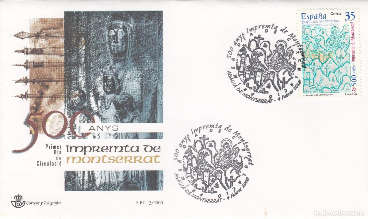 Sellos: 2000 - MATASELLOS SPD 500 ANYS IMPREMTA DE MONTSERRAT