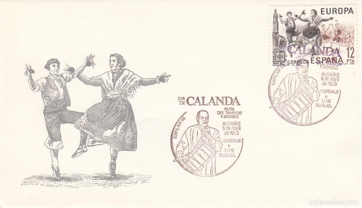 Sellos: 1993 MATASELLOS EXFILNA 93 - ALCA&Ntilde;IZ - DIA DE CALANDA - RUTA DEL TAMBOR Y BOMBO