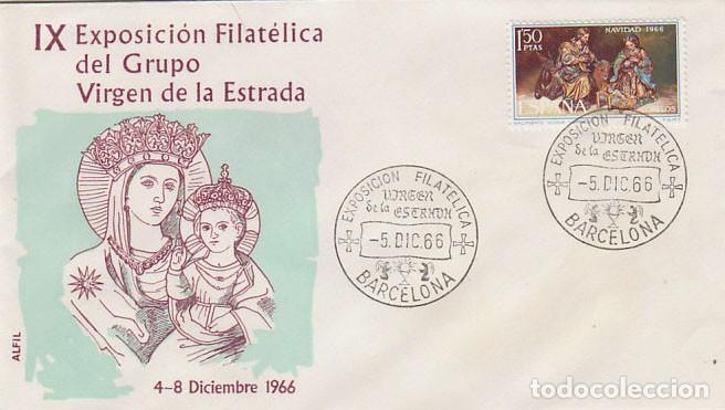 Sellos: A&ntilde;o 1966, Virgen de la Estrada, en sobre de Alfil