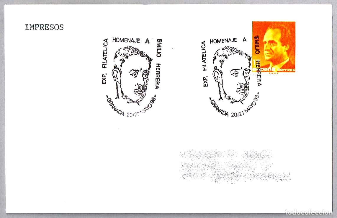 Sellos: Matasellos EXP.FIL. HOMENAJE A EMILIO HERRERA - ING.MILITAR. Granada, Andalucia, 1993
