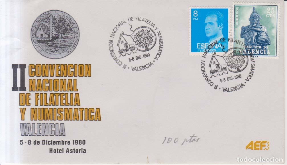 Sellos: 1980 edifil 8 -2393 FDC SPD Convencion Nacional Filatelia Valencia (E11311)