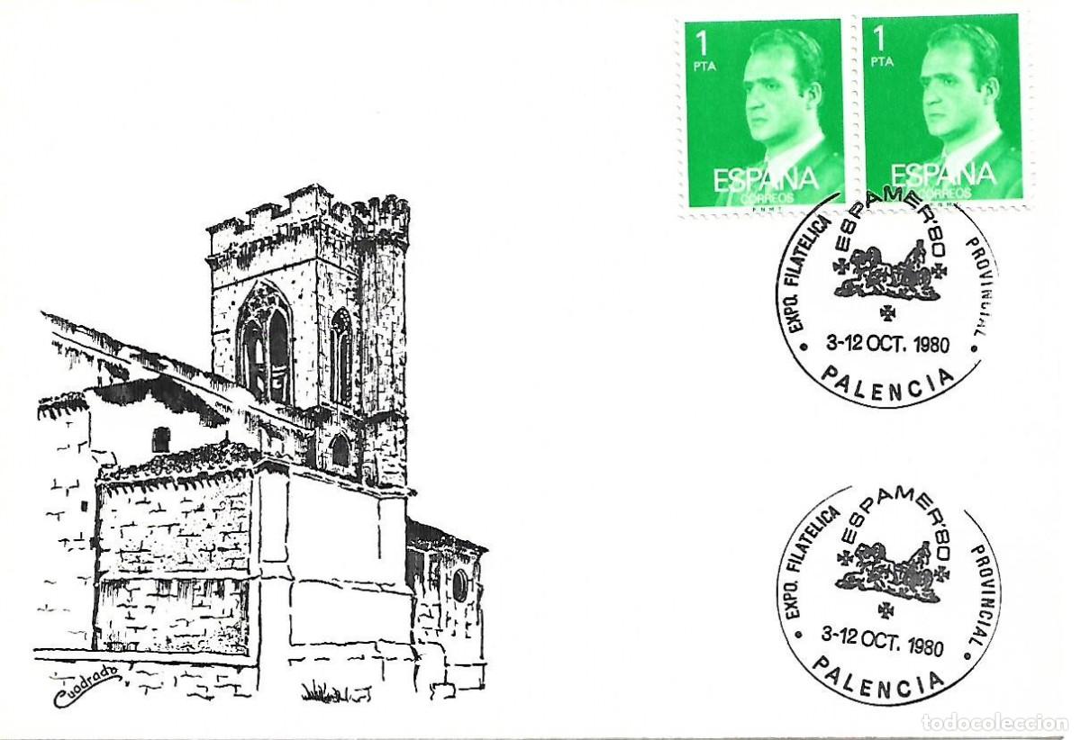 Sellos: MATASELLOS CONMEMORATIVO EXPOSICION FILATELICA PROVINCIAL ESPAMER&acute;80. PALENCIA, 2-12/10/1980