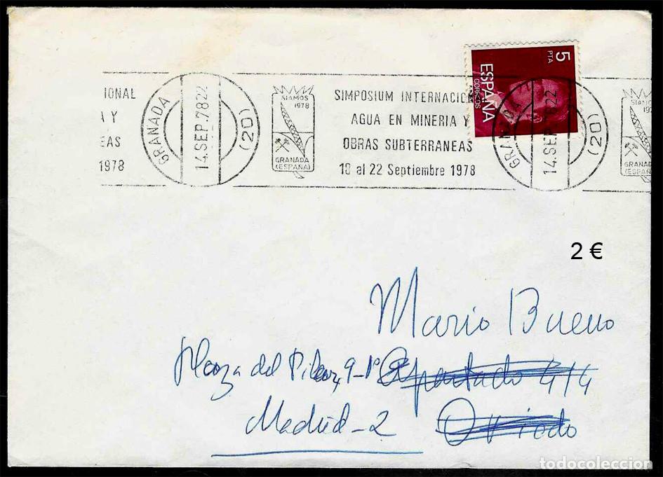 Sellos: RODILLO SIMPOSIUM INT. AGUA EN MINER&Iacute;A - 1978- GRANADA