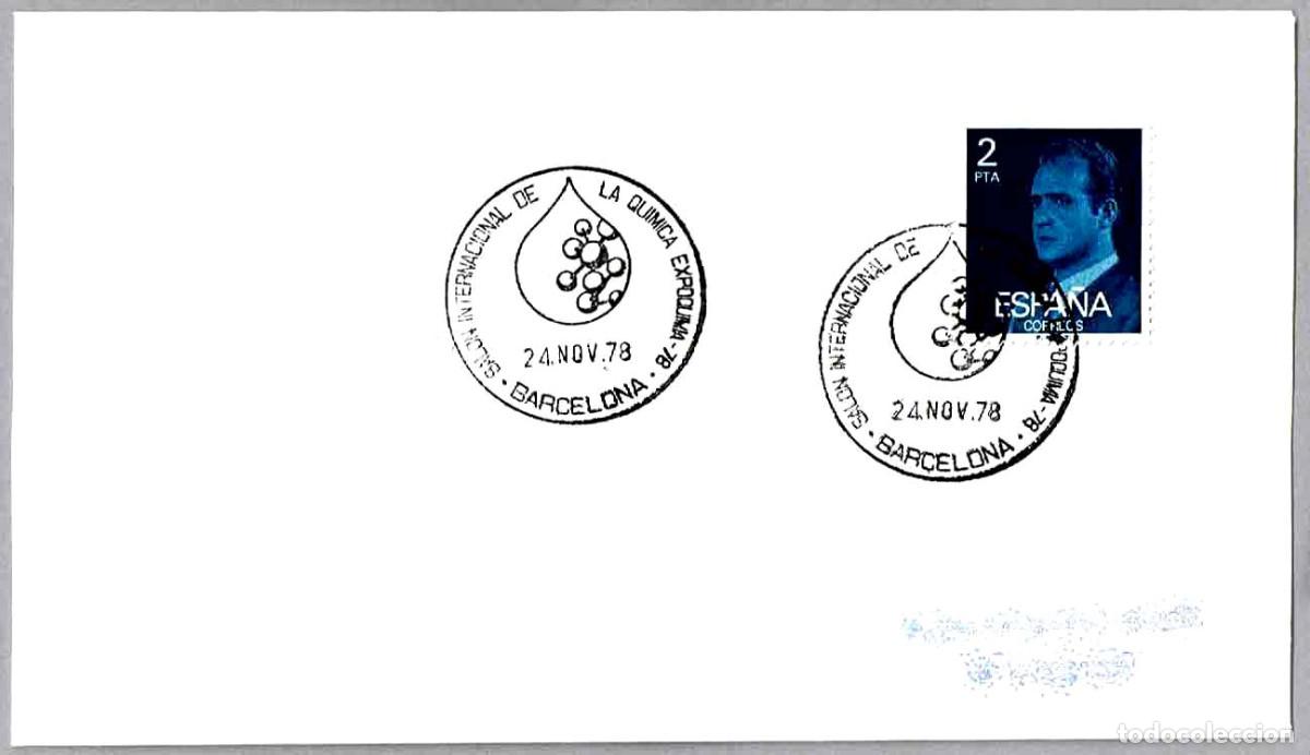 Sellos: Matasellos EXPOQUIMIA-78 - SALON INT. DE LA QUIMICA. Barcelona 1978