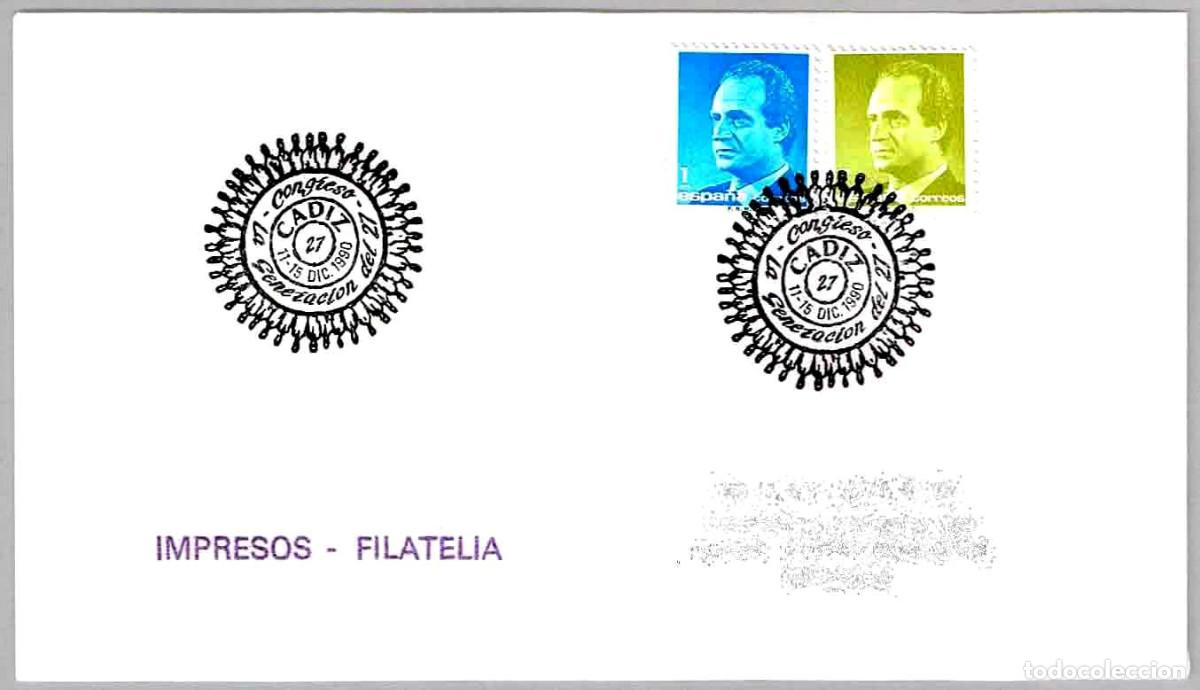 Sellos: Matasellos CONGRESO LA GENERACION DEL 27. Cadiz, Andalucia, 1990