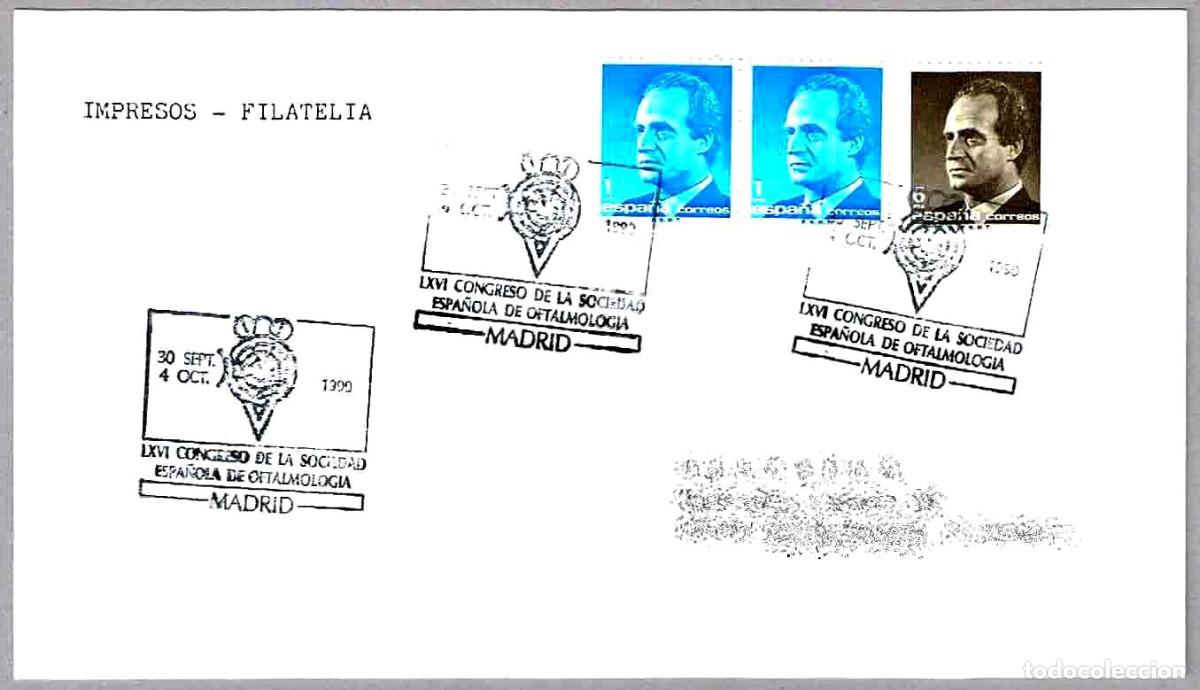 Sellos: Matasellos LXVI CONGRESO SOCIEDAD ESPA&Ntilde;OLA DE OFTALMOLOGIA. Madrid 1990