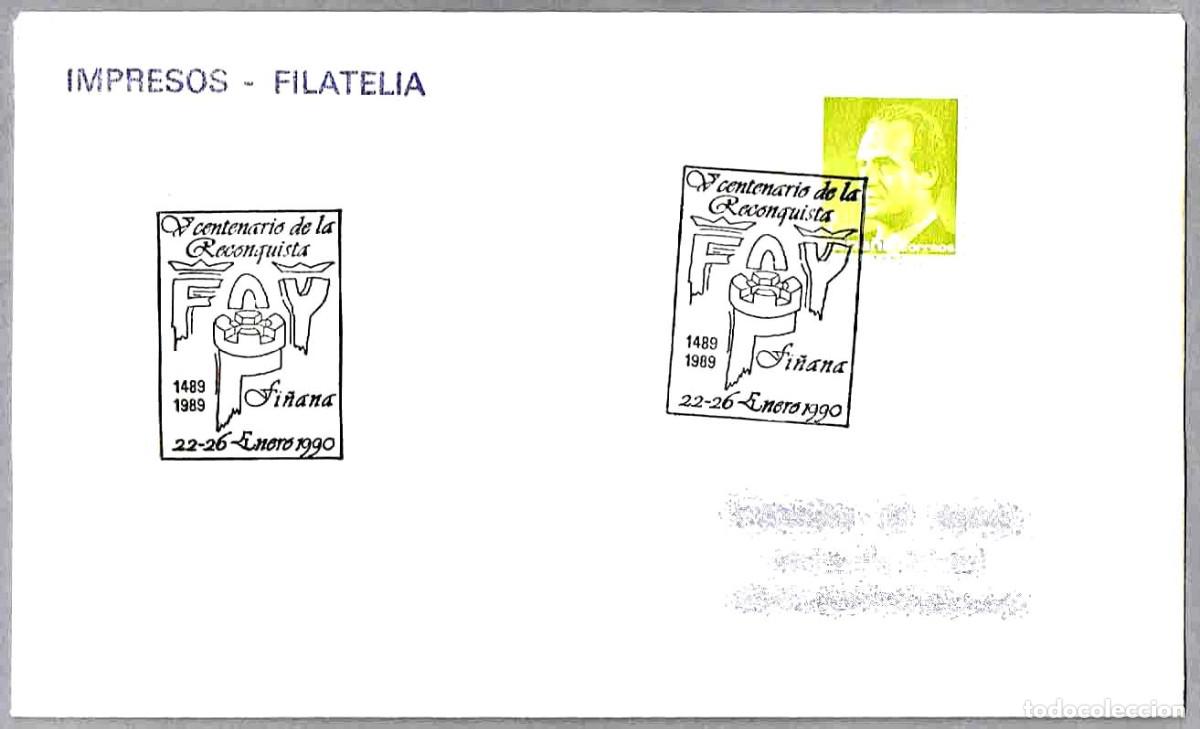 Sellos: Matasellos V CENTENARIO DE LA RECONQUISTA. Fi&ntilde;ana, Almeria, Andalucia, 1990