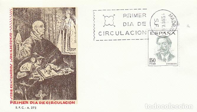 Sellos: EDIFIL 1831, CENTENARIO DE ENRIQUE GRANADOS, PRIMER DIA DE 15-11-1967 SOBRE DEL SFC
