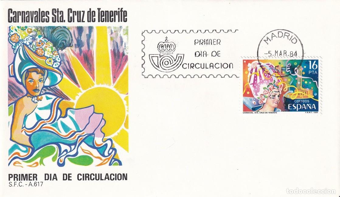 Sellos: SPD Madrid 1984 Carnavales de Santa Cruz de Tenerife - Fiestas populares - Primer d&iacute;a circulaci&oacute;n