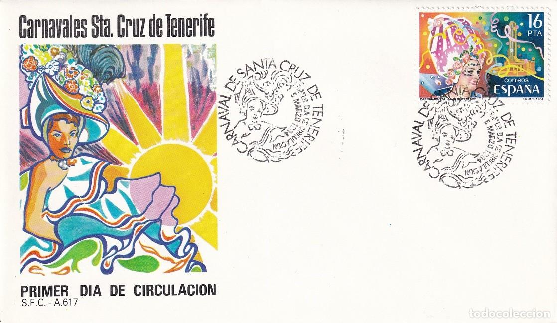 Sellos: SPD 1984 Carnavales de Santa Cruz de Tenerife - Fiestas populares - Primer d&iacute;a circulaci&oacute;n