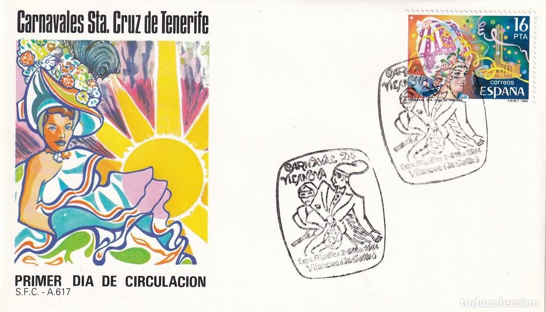 Sellos: SPD 1984 Carnavales de Santa Cruz de Tenerife - Fiestas populares - Carnaval de Vilanova i la Geltr&uacute;