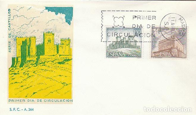 Sellos: EDIFIL 1809 Y 1811 CASTILLOS DE BALSARENY Y DE ALMODOVAR,PRIMER DIA DE 11-8-1967 SOBRE DEL SFC