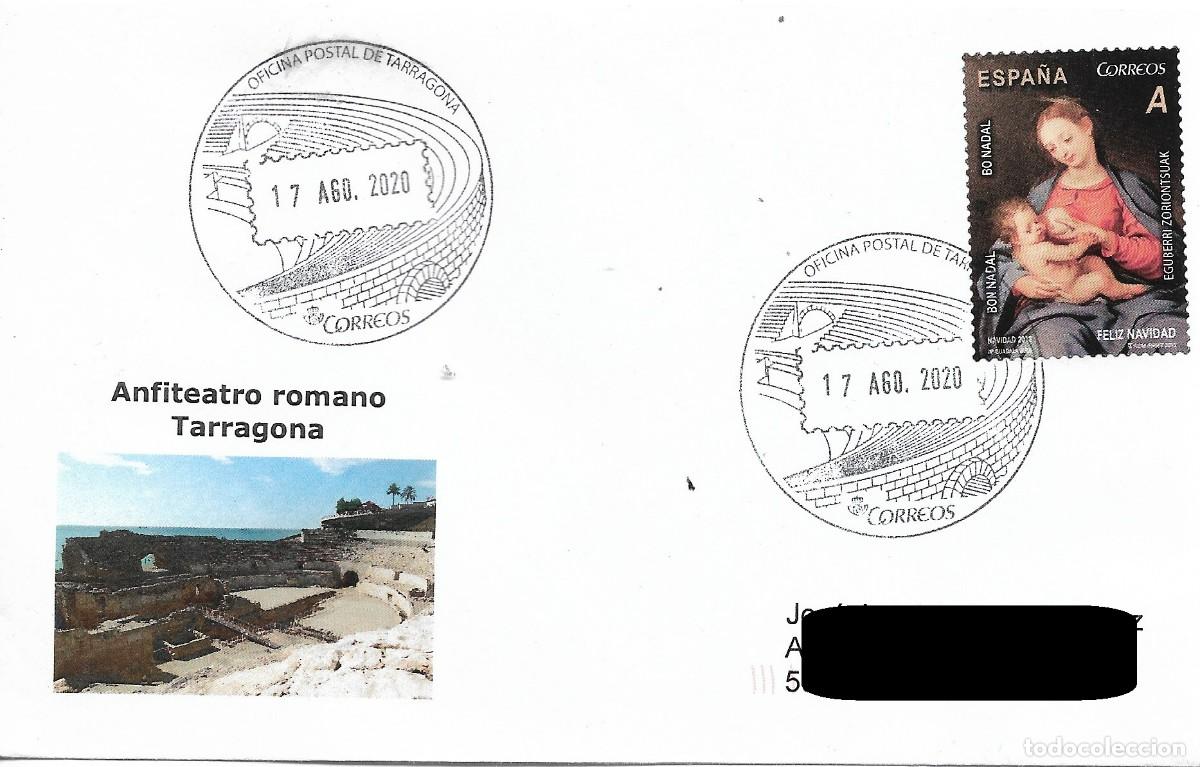 Sellos: ESPA&Ntilde;A. MATASELLOS ESPECIAL. ANFITEATRO ROMANO DE TARRAGONA. 2020