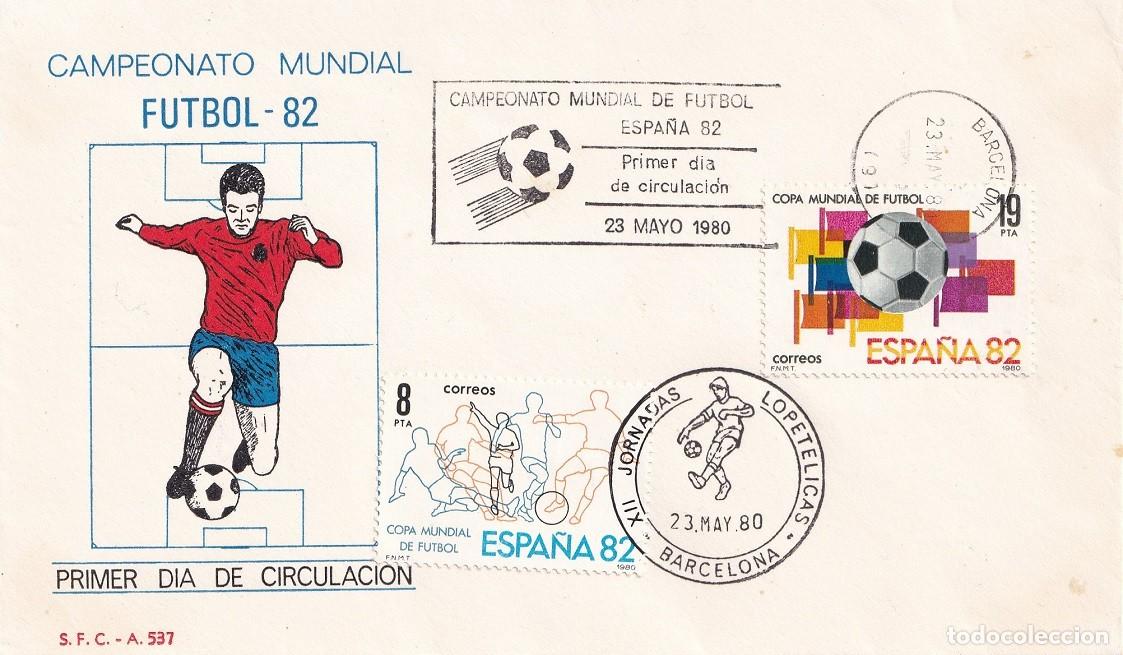 Sellos: SPD Barcelona 1982 Espa&ntilde;a'82 - Campeonato Mundial de F&uacute;tbol Espa&ntilde;a 82 - XII Jornadas lopet&eacute;licas