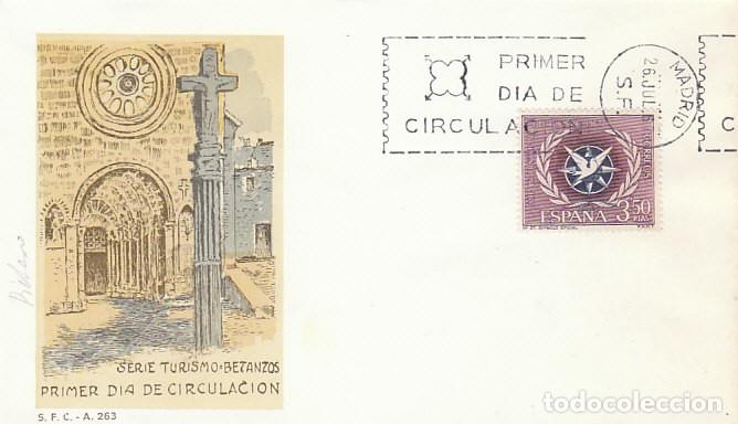 Sellos: EDIFIL 1806, EMBLEMA DEL A&Ntilde;O INTERNACIONAL DEL TURISMO, PRIMER DIA 26-7-1967 SOBRE DEL SFC