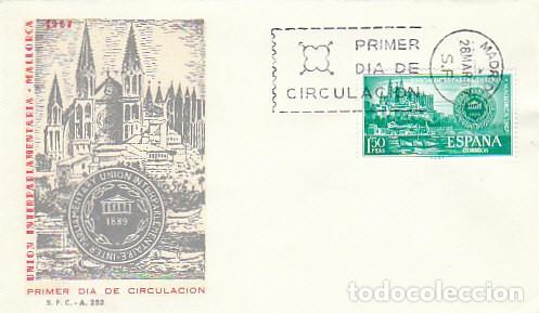 Sellos: EDIFIL 1789, CONFERENCIA INTERPARLAMENTARIA EN PALMA MALLORCA, PRIMER DIA DE 28-3-1967 SFC