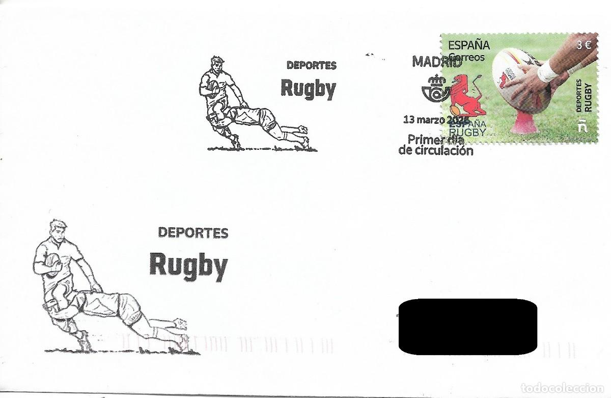 Sellos: ESPA&Ntilde;A. SOBRE PRIMER DIA. RUGBY. 2026