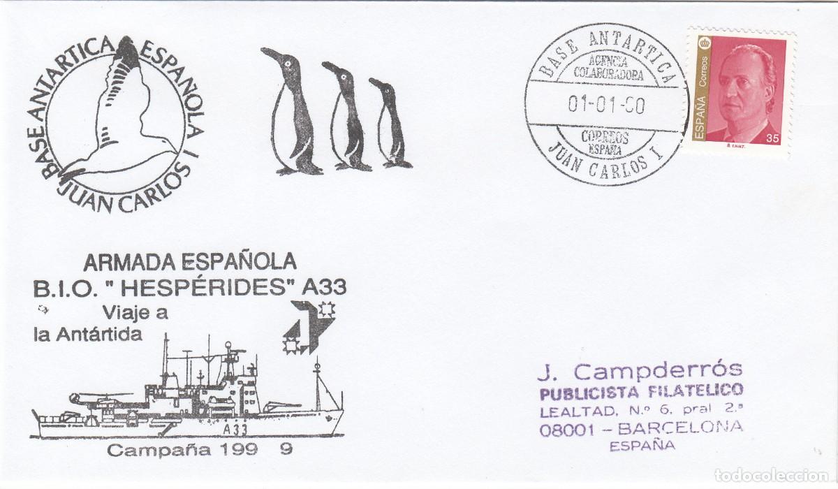 Sellos: MATASELLOS BASE ANT&Aacute;RTICA JUAN CARLOS I - B.I.O. HESPERIDES