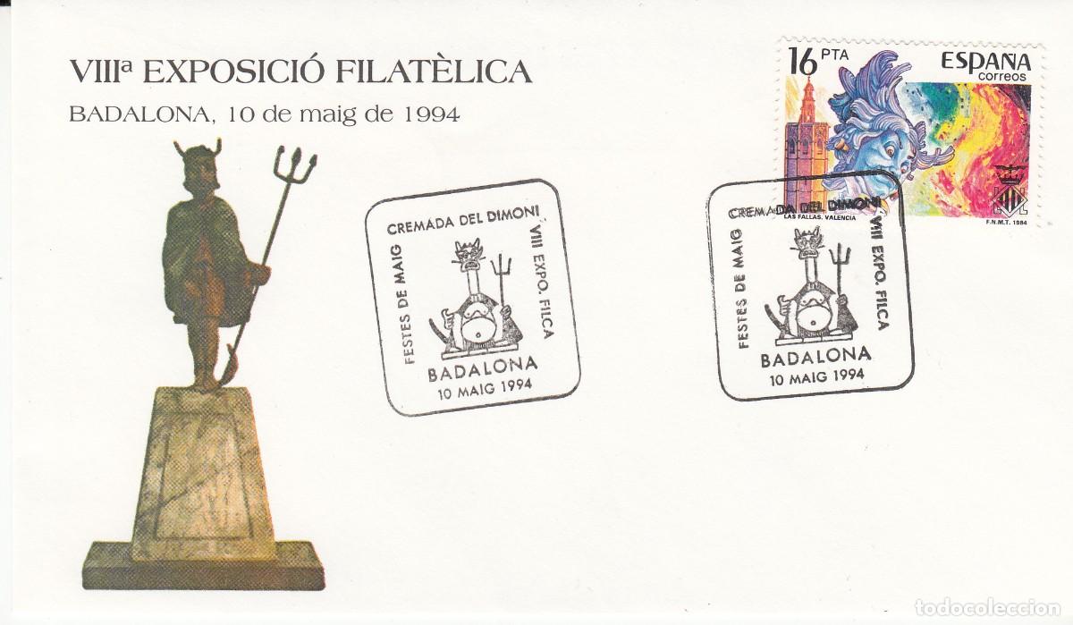 Sellos: 1994 - MATASELLOS FESTES DE MAIG - CREMADA DEL DIMONI - BADALONA