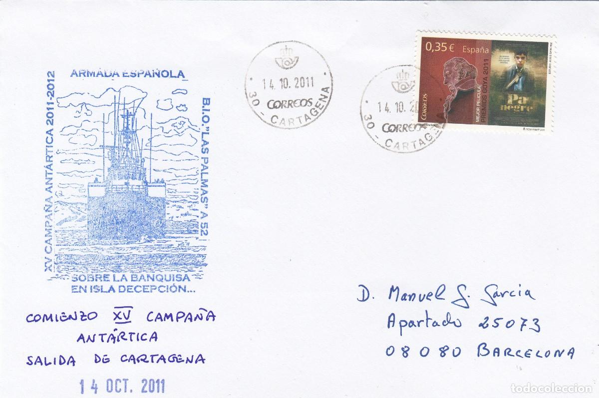 Sellos: 2011 - MATASELLOS FILATELIA POLAR COMIENZO CAMPA&Ntilde;A ANT&Aacute;RTICA - CARTAGENA