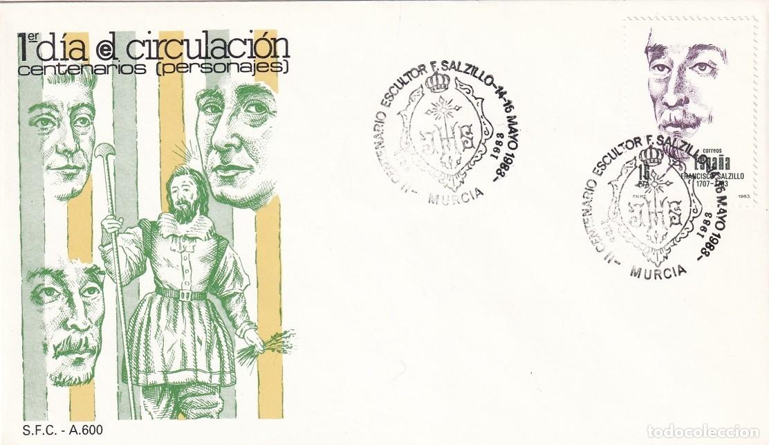 Sellos: SPD Madrid 1983 - Centenarios personajes - San Isidro Labrador - Primer d&iacute;a de circulaci&oacute;n - FDC