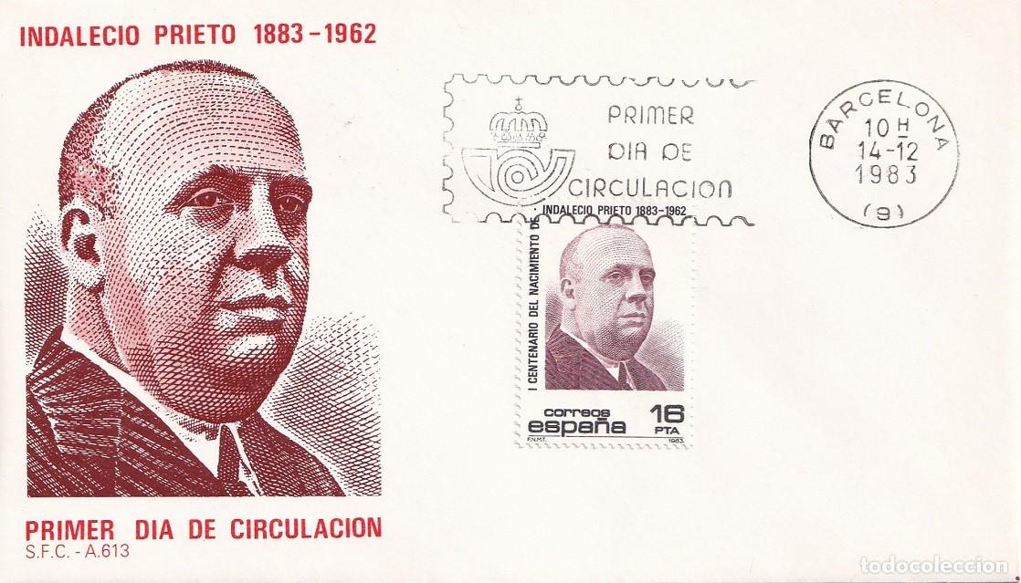 Sellos: SPD Barcelona 1983 - Centenario del nacimiento del ministro socialista Indalecio Prieto 1883-1962