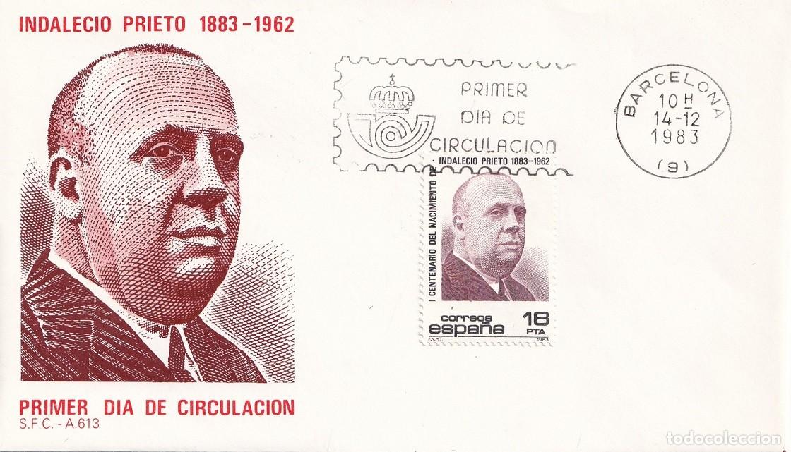 Sellos: SPD Barcelona 1983 - Centenario del nacimiento del ministro socialista Indalecio Prieto 1883-1962