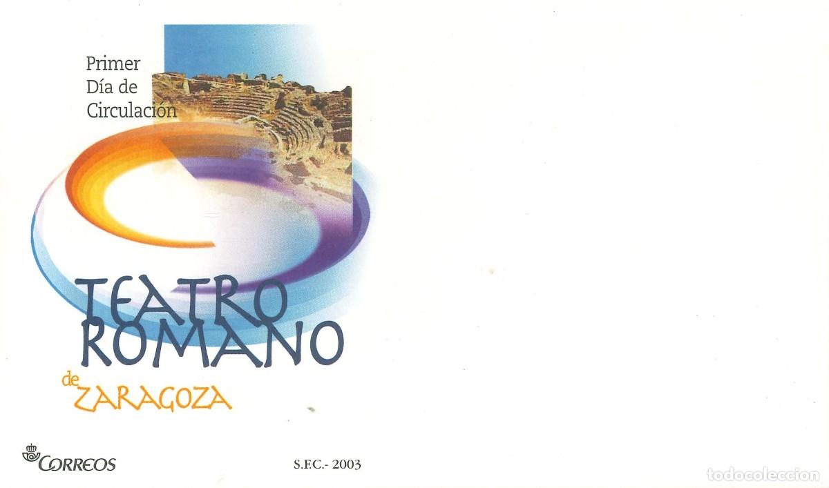 Sellos: SOBRE PRIMER DIA - 2003 - TEATRO ROMANO DE ZARAGOZA